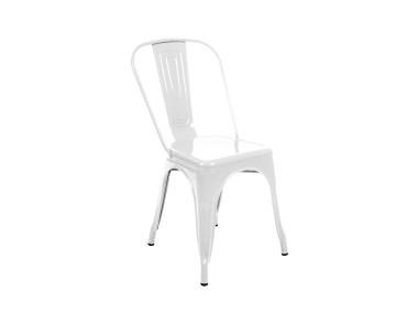 Krzesło Hugo stalowe białe MIRPOL