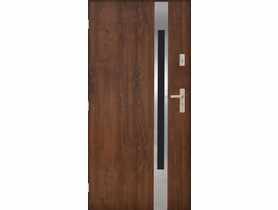 Drzwi zewnętrzne kazbek orzech 90l kpl PANTOR