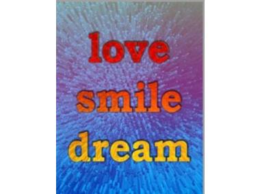 Zdjęcie: Obraz na kanwie Love Smile Dream 20x26 cm BERTONI