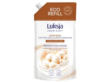 Zdjęcie: Mydło w płynie Creamy & Soft  mleczko bawełniane i prowitamina B5 0,9 L zapas LUKSJA