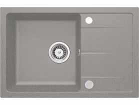 Zlewozmywak Leda szary metalik granit 1K Z/O 670x440x164, 3,5" DEANTE