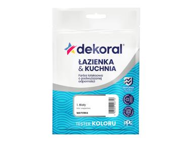 Zdjęcie: Farba lateksowa tester Łazienka & Kuchnia, biały DEKORAL