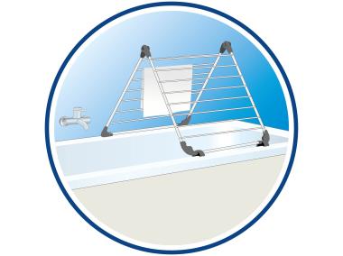 Zdjęcie: Suszarka do bielizny Acrobath 4 m VILEDA