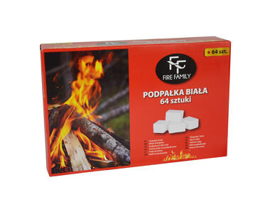 Zdjęcie: Podpałka biała FF 64 kostek FIRE FAMILY
