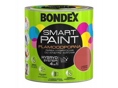 Zdjęcie: Farba plamoodporna czerwony w sam raz 2,5 L BONDEX SMART PAINT