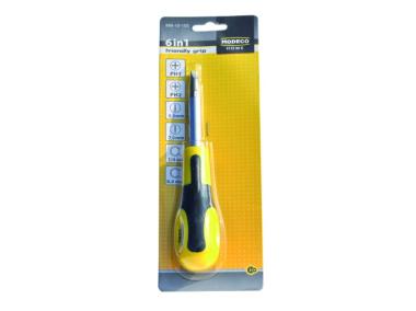 Zdjęcie: Wkrętak sześć w jednym friendly grip HOME TOOLS