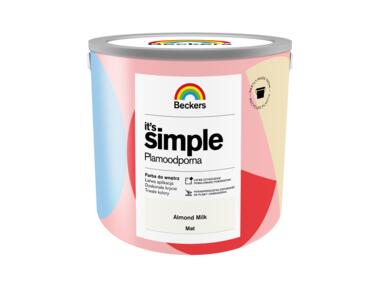 Zdjęcie: Farba do ścian i sufitów Its Simple Almond milk 2,5 L BECKERS
