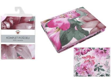 Zdjęcie: Komplet pościeli 100 % bawełna 160x200, 70x80 - 02309 RAVI