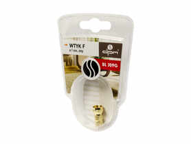 Wtyk F 7 mm złoty BLJ09G DPM SOLID