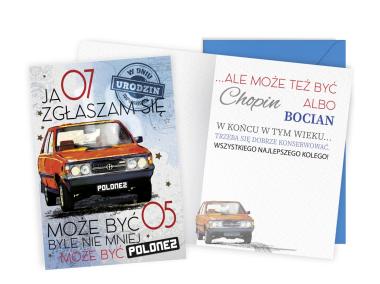 Zdjęcie: Karnet V-059 Urodziny - polonez KUKARTKA