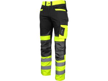 Zdjęcie: Spodnie ostrzegawcze czarno-żółte, 2XL, CE, LAHTI PRO