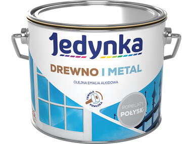 Zdjęcie: Emalia olejno-alkidowa drewno i metal popielaty 2,5 L połysk JEDYNKA
