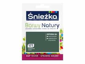 Farba Barwy Natury tester natura zieleń 177 25ml ŚNIEŻKA