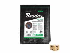 Agrotkanina PP czarna UV, 70 g, 0,6 x 10 m - carton BRADAS