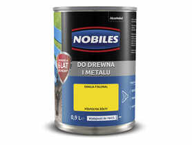 Farba ftalowa do drewna i metalu Ftalonal 0,9 L żółty NOBILES