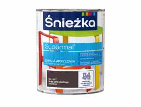 Emalia akrylowa Supremal RAL8017 brąz czekolada 0,8L ŚNIEŻKA