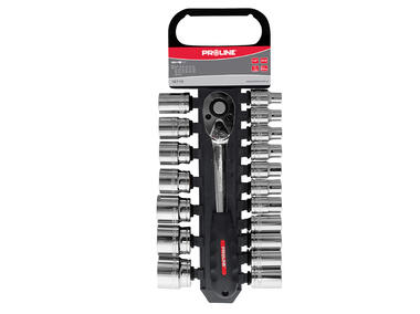 Zdjęcie: Zestaw nasadek CV 1/2, 8-32 mm - 19 szt. PROLINE