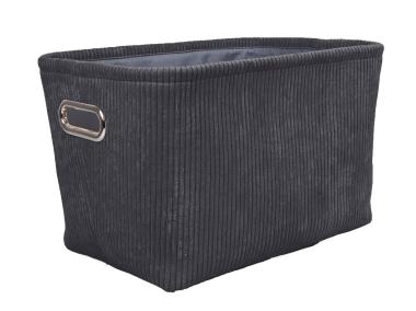 Zdjęcie: Koszyk prostokątny grafitowy 37x26x24H cm TIN TOURS
