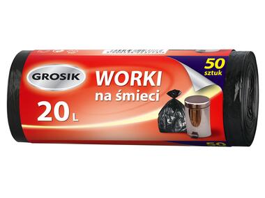 Zdjęcie: Worki na śmieci 20 L - 50 szt. GROSIK