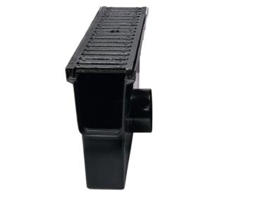 Zdjęcie: Odwodnienie liniowe studzienka zbiorcza krata żeliwna C 250, 500x131x280 mm ZMM MAXPOL