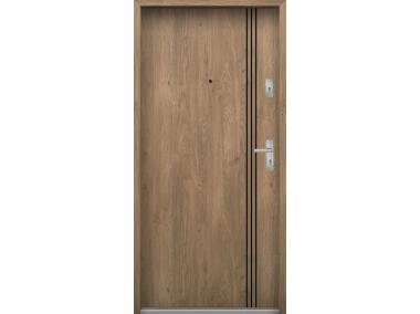 Zdjęcie: Drzwi wejściowe do mieszkań Bastion B-71 Dąb 80 cm lewe ODP KR CENTER