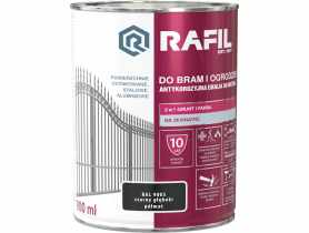 Gruntoemalia do bram i ogrodzeń czarny RAL9005 0,9L RAFIL