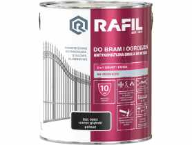 Gruntoemalia do bram i ogrodzeń czarny RAL9005 3L RAFIL