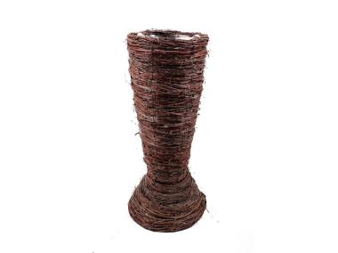 Zdjęcie: Wazon z brzozy na kwiaty z folią 23x23x50 cm TIN TOURS