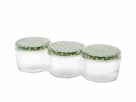 Komplet słoików 235 ml - 3 szt. nadruk Antek FLORINA