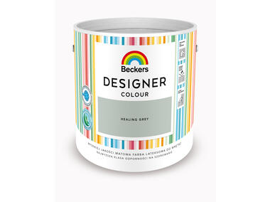 Zdjęcie: Farba lateksowa Designer Colour Healing Grey 2,5 L BECKERS