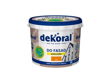 Zdjęcie: Farba fasadowa piaskowa 5 L Polinit DEKORAL