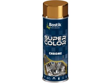 Zdjęcie: Lakier akrylowy z efektem chromu Super Color Chrome chrom złoty 400 ml BOSTIK