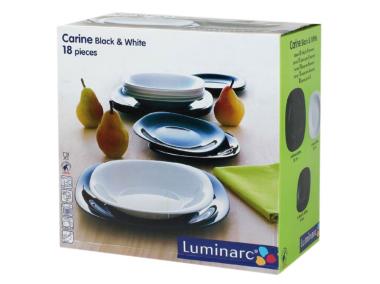 Zdjęcie: Komplet obiadowy Carine black&white 18 szt. LUMINARC