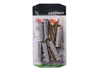 Zdjęcie: Kołek rozporowy uniwersalny z wkrętem klucz brxk-6/4,5x40 - 14 szt. STALCO PERFECT