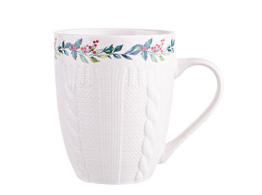 Zdjęcie: Kubek baryłka 300 ml dekoracja winter garland ALTOMDESIGN