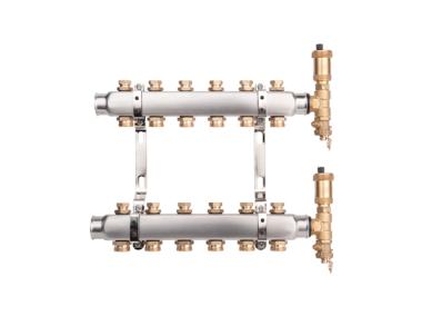 Zdjęcie: Zespół rozdzielaczy K3-12 Base Inox G1-G3/4 VALVEX