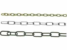 Łańcuch ozdobny owalny czarny 3,0x34 mm rolka 30 m HSI