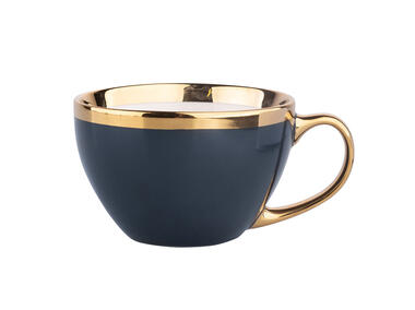 Zdjęcie: Filiżanka Jumbo Aurora Gold 400 ml ciemny granat ALTOMDESIGN