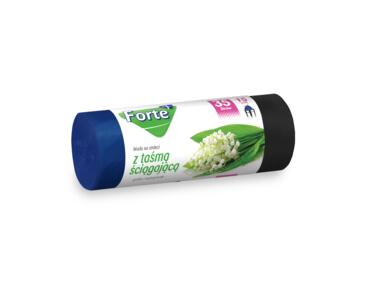Zdjęcie: Worki na śmieci z taśmą LDPE 35 L - 15 szt. FORTE+
