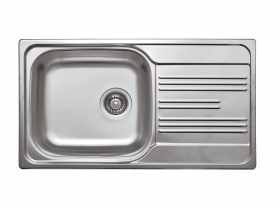 Zlewozmywak Xylo dekor 1K Z/O 780x435x160, 3,5" + osprzęt DEANTE