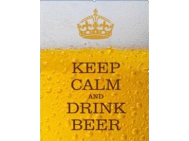 Zdjęcie: Obraz na kanwie Drink beer 20x26 cm BERTONI