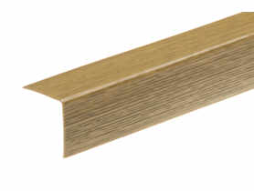 Kątownik kształtownik PVC 30x30x1,1 mm - 2,75 m dąb ciemny CEZAR