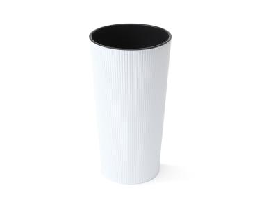 Zdjęcie: Doniczka Lilia 30 cm jumper, biały LAMELA