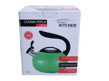Zdjęcie: Czajnik nierdzewny Perła 2,5 L czarny SMART KITCHEN COOKING