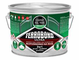 Farba antykorozyjna Ferrobond Ultra półmat czarny 2,5L JURGA