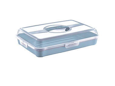 Zdjęcie: Pojemnik na ciasto party-butler 43x29,5x10,5 cm Nordic blue KEEEPER
