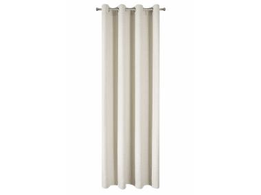 Zdjęcie: Zasłona Heavy 140x250 cm kremowa na przelotkach EUROFIRANY