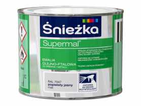 Emalia Supermal matowy popiel jasny R7047 0,2L ŚNIEŻKA