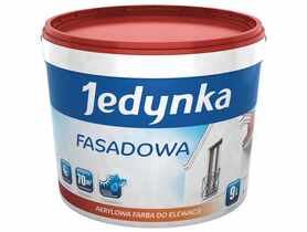 Farba fasadowa 9 L biała JEDYNKA