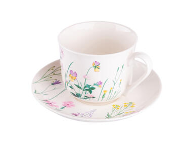 Zdjęcie: Filiżanka Jumbo 400 ml ze spodkiem 17 cm hello spring ALTOMDESIGN